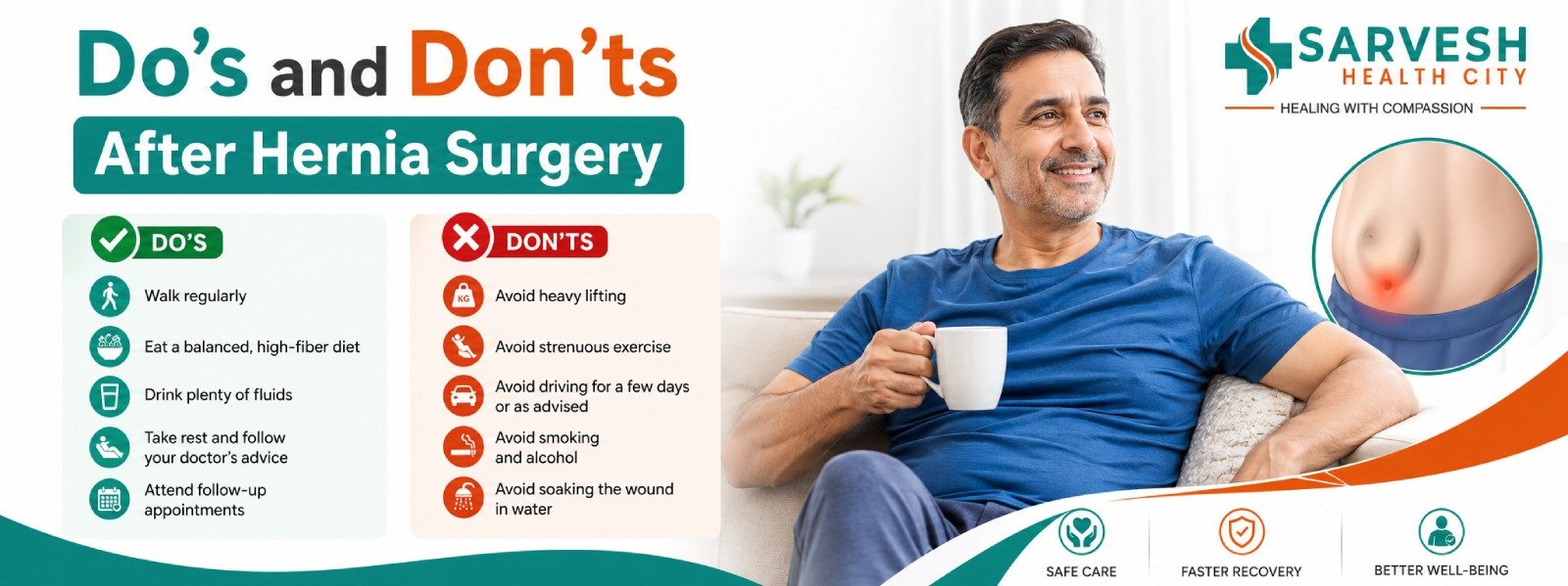 Do's And Don'ts After Hernia Surgery